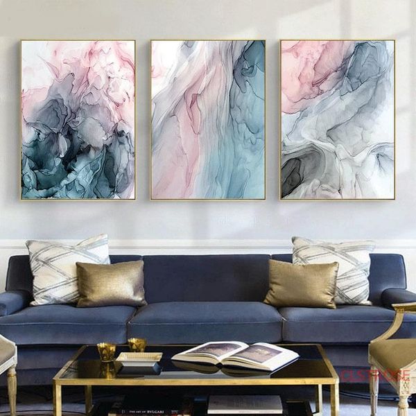 

paintings abstract colorful ink wall art canvas painting modern print artwork picture contemporary nordic for living room decor