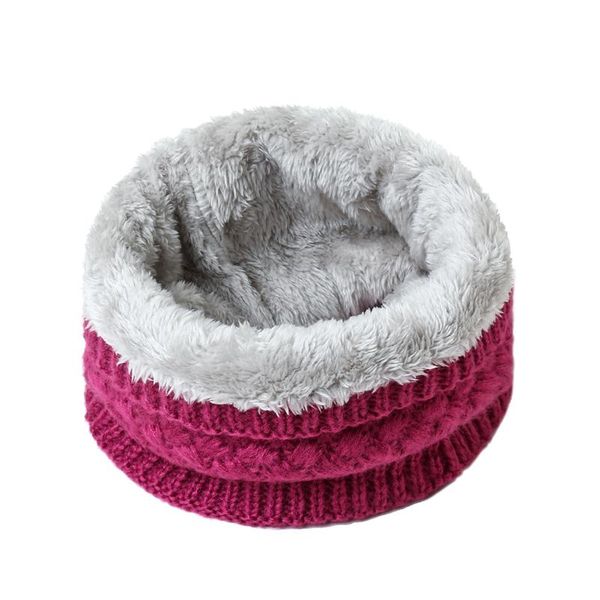 

2020 ring neck scarf women winter solid knitted fur scarves warm cashmere snood kids beanie easy scarfs bbyztm bdehome, Blue;gray