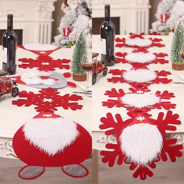 

rptqp christmas jewelry diy decorations mat diy forest people table flag faceless old table man mat wall hanging window layout supplies ymyv