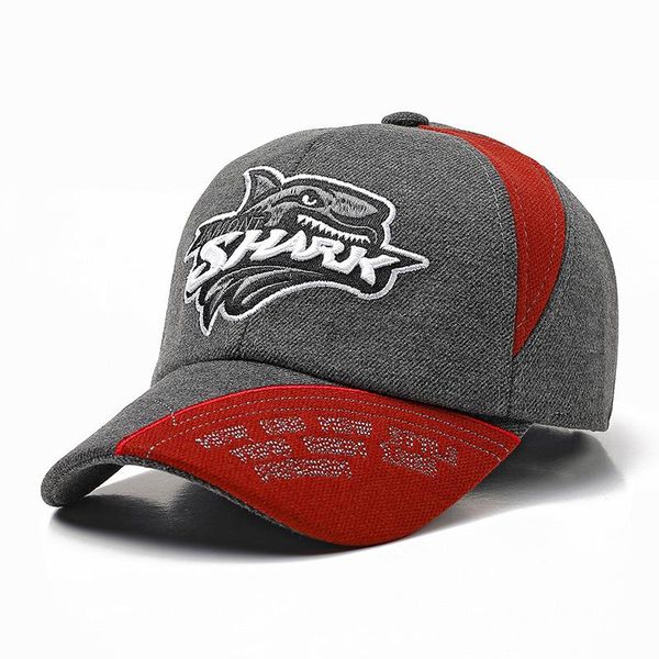 

flb] kids cotton linen baseball caps for boys girls outdoor sun hats shark letter adjustable casual children sports cap f180 wmtpij, Black;white