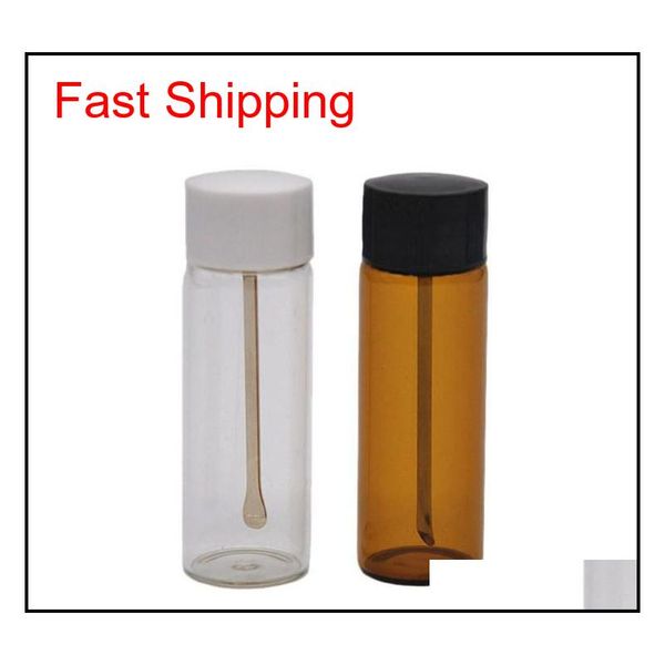 

colorful snuff bottle snorter box pill storage powder glass store spoon portable multiple uses high qualit qylhfn sports2010