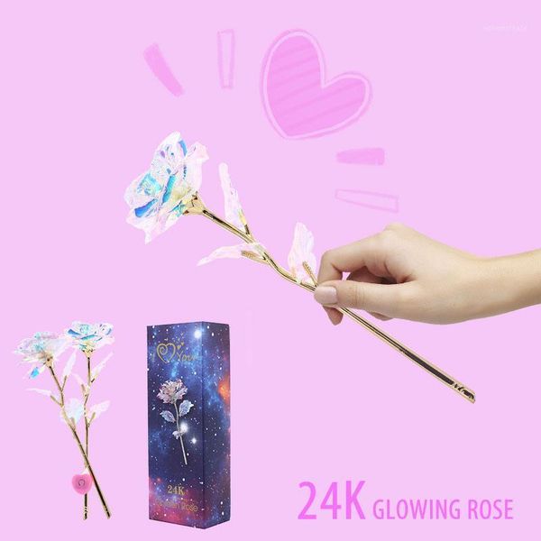 

24k color gold simulated rose romantic valentine gift 24k color gold eternal flower beautiful valentine gift1