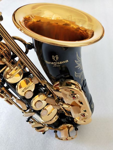 

brand new yanagisawa a-992alto saxophone black gold key professional sax with mouthpiece case and accessories ing