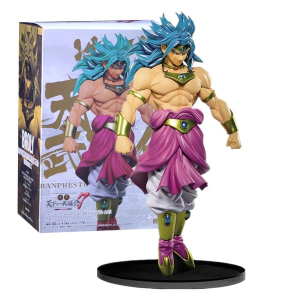 

22cm anime figurine super saiyan broly figure theater ver. action figure pvc collectible model toys gift for kids q1217