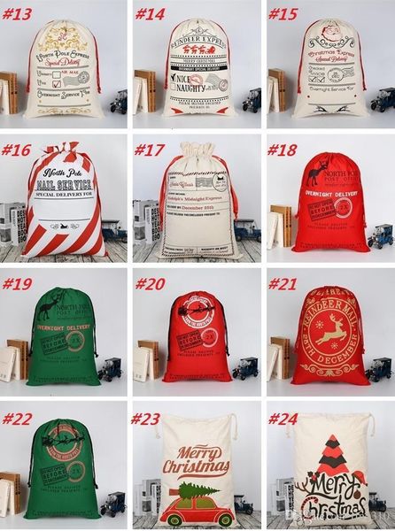 

gift heavy canvas colors 26 organic large christmas drawstring bag with reindeers santa claus sack bags for kid dhlx6nt