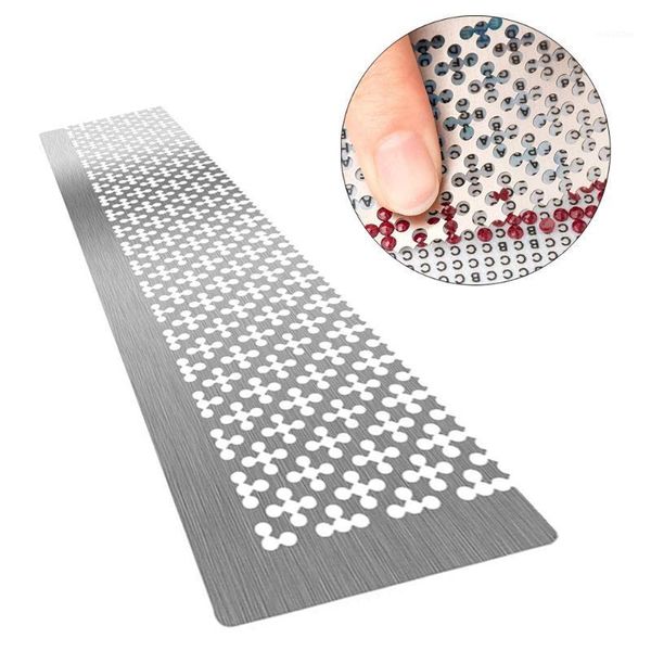 

diamond painting drawing ruler dot drill diamond embroidery point mesh ruler stainless steel tool diy crafts home decor1, Black