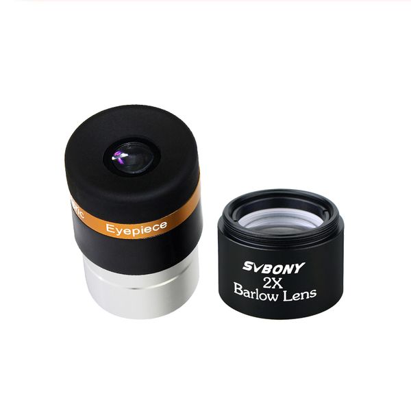 

aspheric eyepiece telescope hd wide angle 1.25'' 62 de eyepiece lens 4mm+ 2x barlow lens for monocular binoculars f9301aa