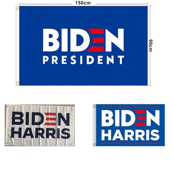 

blue rectangle parade banner 2021 us biden harris president parade campaign election flag 150*90cm polyester flags factory direct 10wg m2