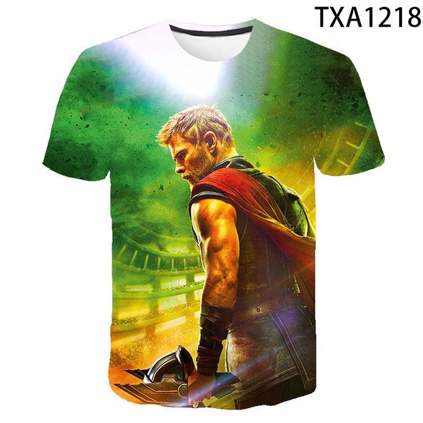 

boy girl thor summer cool 3d print shirts oversized hippie kawaii men clothing