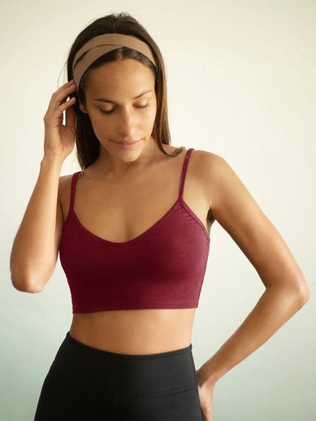 

solid crop cami h90z#, White