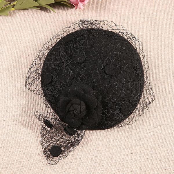 

2019 fascinating fedoras elegant female wool felt mesh bow floral pillbox hat with veils ladies fascinator wedding hats lm013 h jllhea