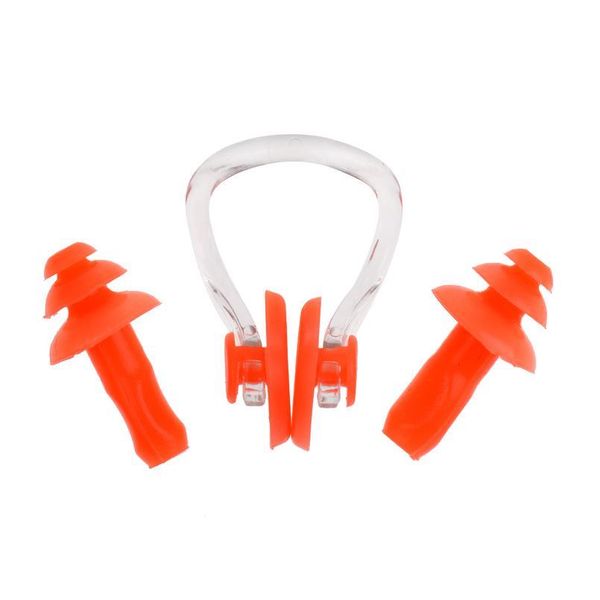 

waterproof sile swim set nose clip + ear plug earplug swimming accessory waterpr sqcdni