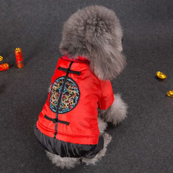 

warm new year's clothing for small dog