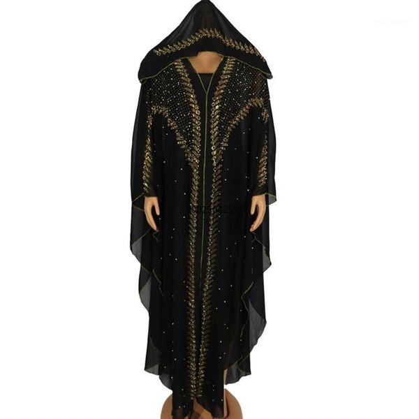 

hooded african dresses for women new african dresses rhinestons long katfan black dress for lady clothes robe1, Red