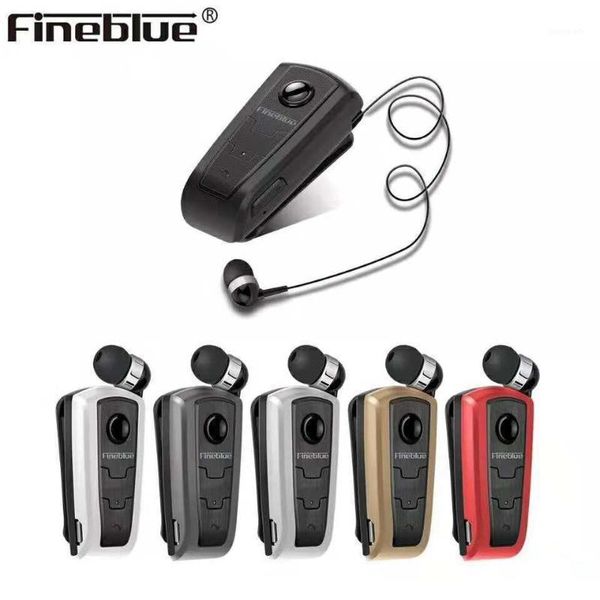

fineblue f910 clip bluetooth headset call vibration alert wholesale high-end driver hands headphones with retractable cord1