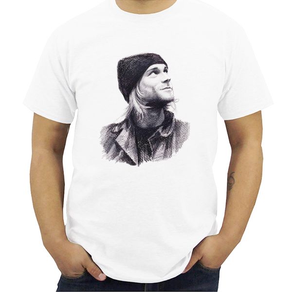 

kurt cobain pencil new fashion streetwear mens short sleeve mens tshirt male tees plus size sport hooded sweatshirt hoodie men t shirt