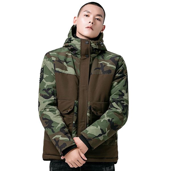 

new design sell duster coat disruptive pattern windproof jacket for man