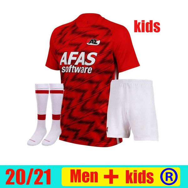

20-21 az alkmaar soccer jersey kit + socks home 2020 2021 de wit stengs boadu football shirt az alkmaar camiseta de fútbol maillot, Black;yellow
