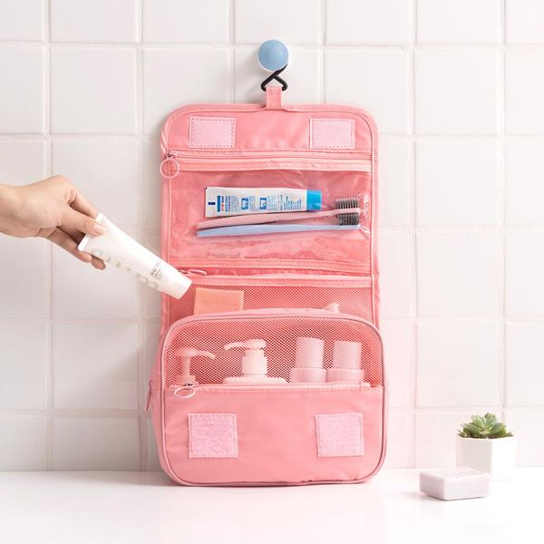 

storage bags portable bathroom hanging organizer toiletry bag waterproof men travel women makeup cosmetic