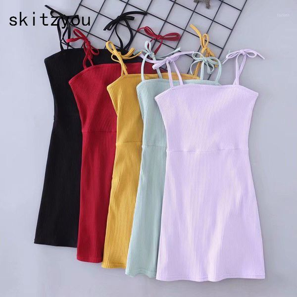 

skitzyou sleeveless summer women bodycon mini dress cotton sheath robe black sundress vestidos female club party dresses1, Black;gray