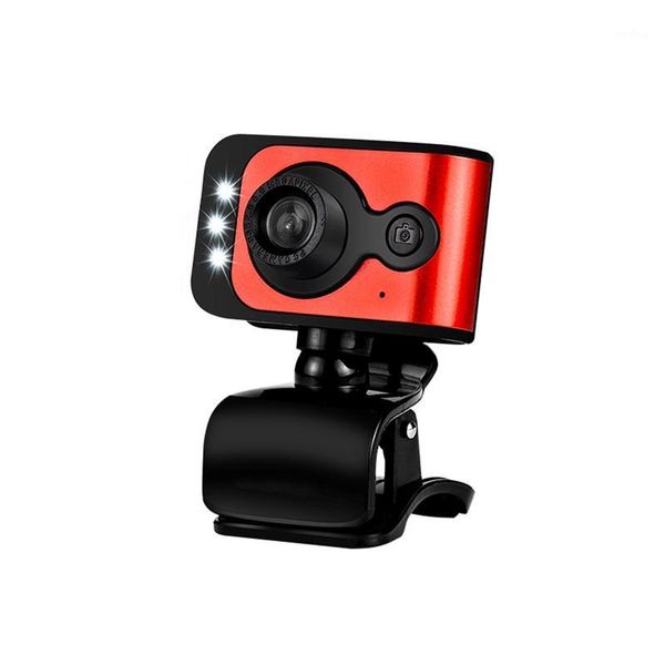 

dedicated tv led light web camera usb hd camera 720p (red black)1