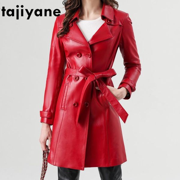 

tajiyane 100% genuine leather jacket women autumn winter natural sheepskin coat female real leather jackets windbreaker py02191, Black