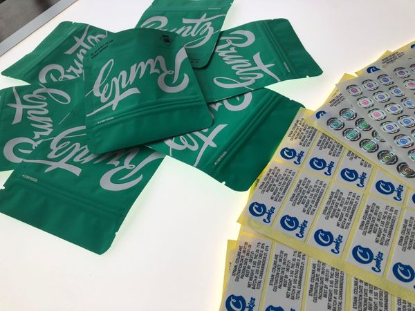 

label empty 3.5gram stickers bag and bag back local 3.5g mylar matt bags smell proof hologram bags mylar runtz green wmtyng bdedome, Pink;blue
