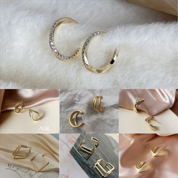

dmc earring statement red tassel fashion plush ball earrings sole new for women korean velvet round black long earrings, Golden