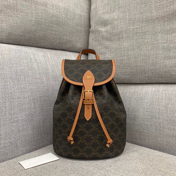 

folco triumphal arch backpack small triomphe travel printed bucket bag