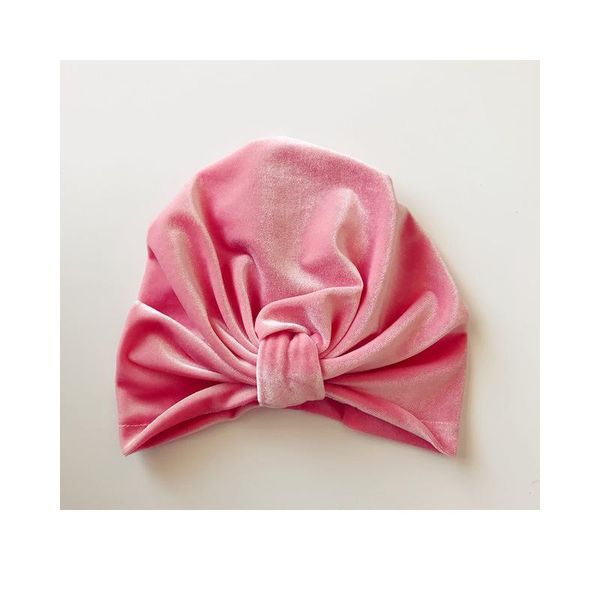 

baby turban hat with bow velvet turbans for tots infant toddler not beanie baby girls shower gift stre qylhih, Yellow