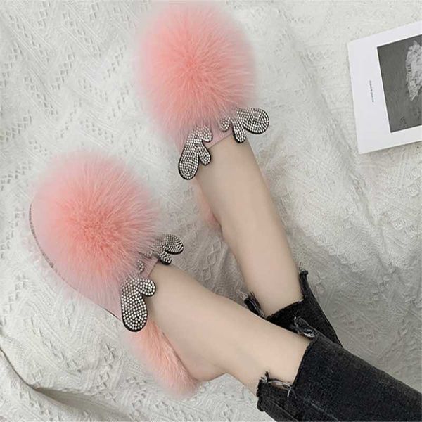 

new style 2021 slippers fashion home furnishing solid women's plush slippers 1393, Black