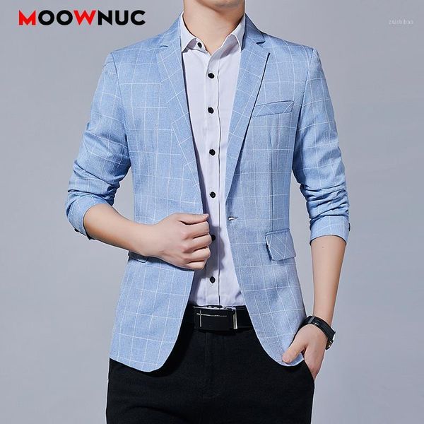 

blazers jacket men's suit new men's clothes fashion classic style casual slim fit classic hombre coat moownuc groom's clothes, White;black