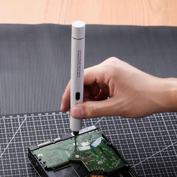 

usb cordless screwdriver set portable electric screwdriver precision 18 drill bits hand tools cameras lap pen1