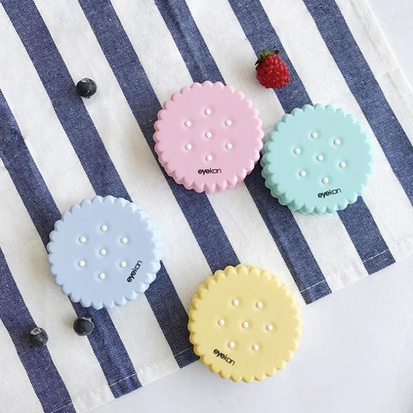 

sunglasses frames biscuit contact lens case simple and lovely double box mate myopia beauty care case1, Silver