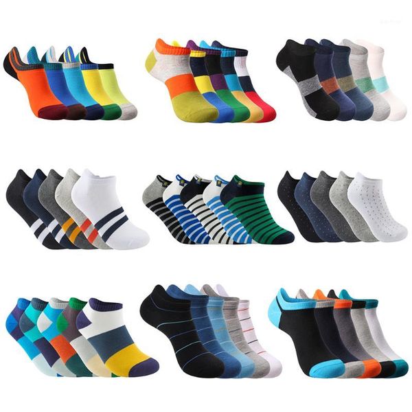 

new summer spring pier brand fashion men ankle socks casual colorful pure cotton slipper socks no (5pairs/lot)1, Black