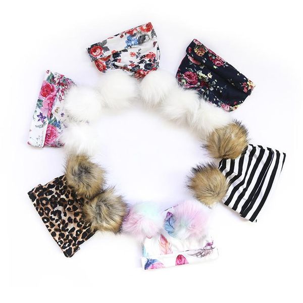 

2 pcs new baby hat scarf suit autumn winter printed kids hat scarf set cotton girls and boys hats neck childr qylpuc, Yellow