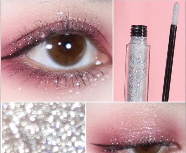 

wholesale cosmetics make-up mascara oem diamond glitter granular waterproof mascara