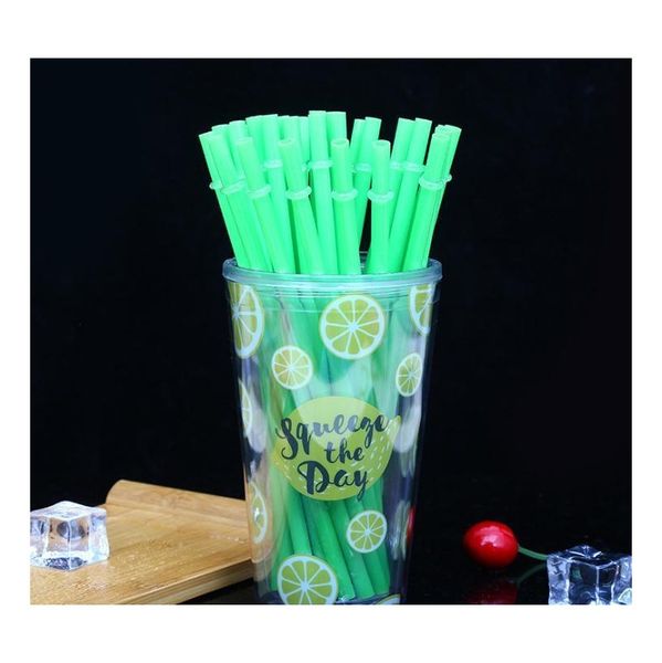 

disposable straws 260*6mm creative diy plastic party drinking straws 10.5inch reusable straws for tall skinny jllbnr eatout