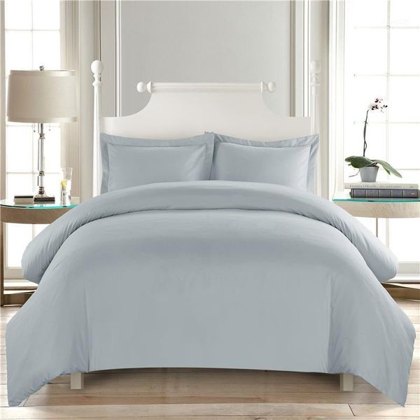 

pure color white comforter bedding sets l duvet cover set king size home bed cover pillow case bedroom decoration double281