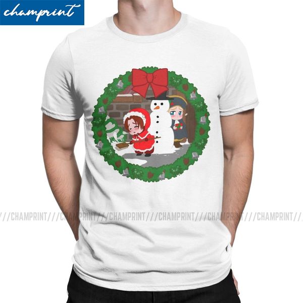

men christmas chibitalia and holy rome funny axis powers hetalia anime aph world round collar hooded sweatshirt hoodie men t shirt