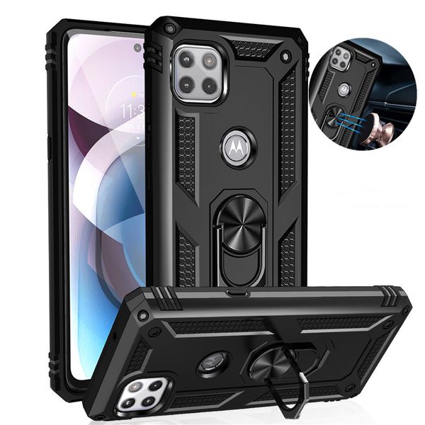 Luxus Auto Magnetische Ring Rüstung Telefon Fällen Für Moto G7 G8 G9 Plus E6 E7 G Stylus 2021 Power 2022 spielen G10 G20 G30 G40 G50 G60 G60S Pure Edge 20 Pro Lite