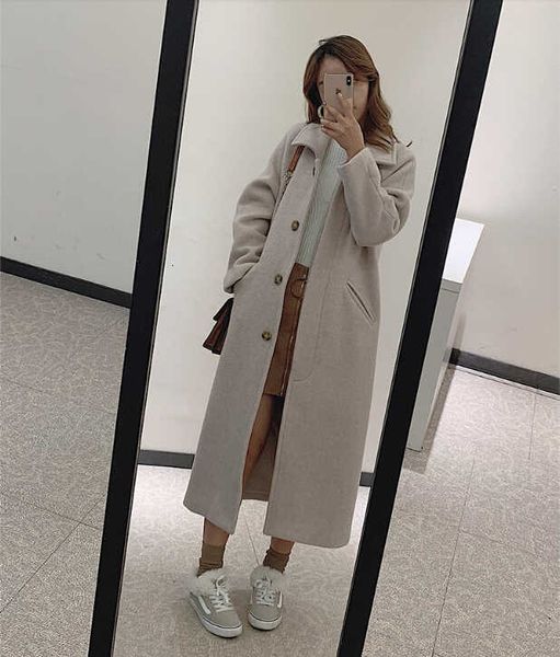 

women's autumn winter black pure color coat female vintage loose slim outware chic long sleeve student blouse tb3225
