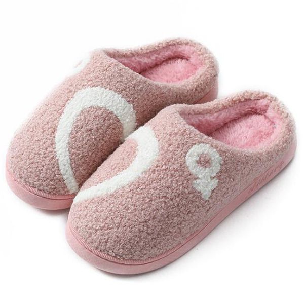 

winter warm cotton shoes women mens plush home non-slip slippers indoor outdoor round toe cotton slippers couple shoes xx678 x1020, Black