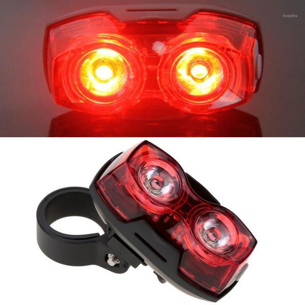 

bike lights cycling bicycle clamp tail light 2 led flashing rear lamp safety ultra-bright quick release 3 modes bike1