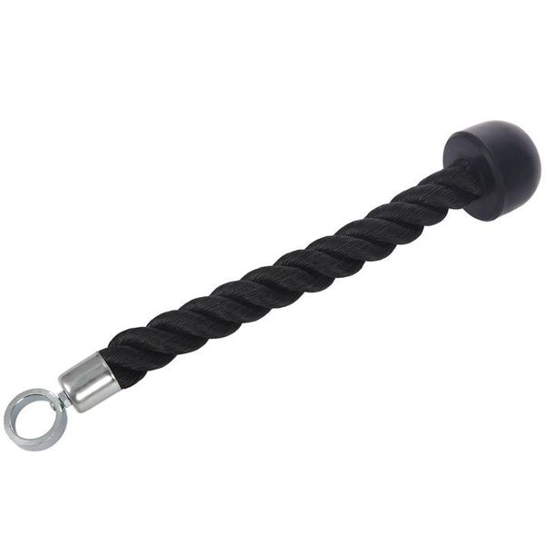 

single grip tricep rope with cable machine attachment, Black;white