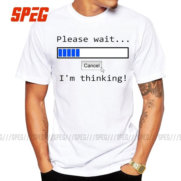 

shopping please wait i'm thinking funny graphic gift funny for relaxed fit short sleeve sport hooded sweatshirt hoodie t shirt