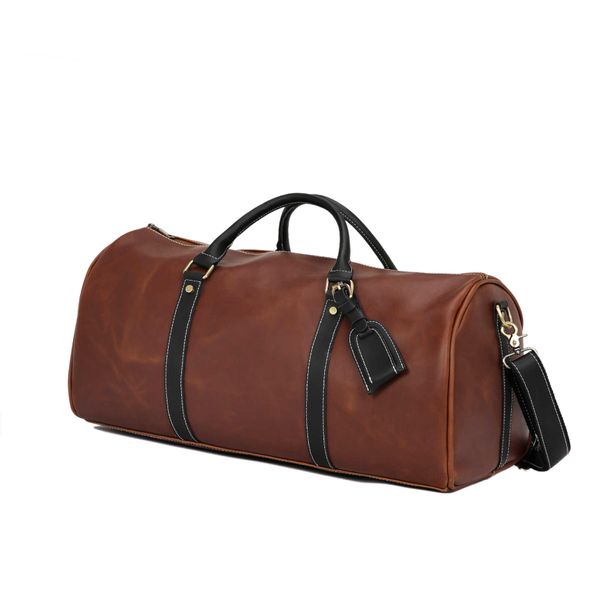 Saco de Viagem para Homens Mulheres Duffel Saco Soft Cowhide Levar bagagem de mão bagagem bolsas masculina feminino bolsa