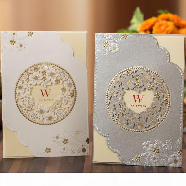 

cut rose flora wedding invitations card greeting cards customize wedding decoration