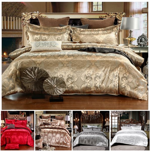 

european style jacquard quilt cover and pillowcases bedding sets 3 pcs set twin  king teenager stripes quilt cover set