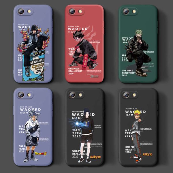 

oppor9s mobile phone case men's r9 tide brand r9m liquid silicone all inclusive anti falling animation pirate king huoying protective c
